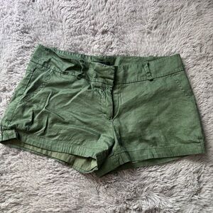 Women’s Twenty One linen blend hunter/army green shorts size Large
